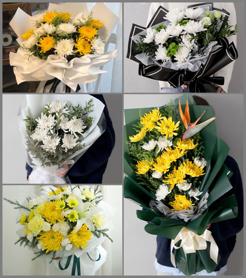 山东莱芜莱城区张家洼街道西邹村白事花束代送
